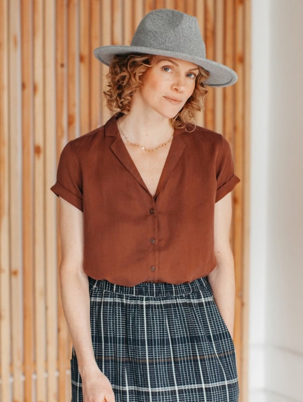 Bridge & Burn 🐦 Innes Shirt 🔹Large in Copper